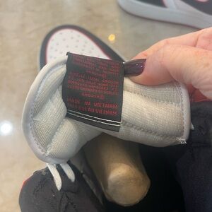 Nike Athletic Shoes - Black, White, Red Accents